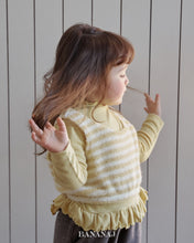 將圖片載入圖庫檢視器中，香蕉兒童毛絨條紋上衣* 預購