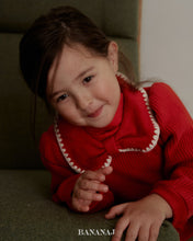 將圖片載入圖庫檢視器中，香蕉兒童緞帶華夫格領T卹*預購