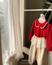 將圖片載入圖庫檢視器中，香蕉兒童緞帶華夫格領T卹*預購