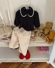 將圖片載入圖庫檢視器中，香蕉兒童緞帶華夫格領T卹*預購