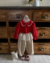 將圖片載入圖庫檢視器中，香蕉兒童緞帶華夫格領T卹*預購