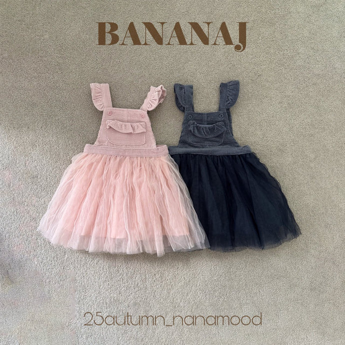 BANANA KIDS OVERALL SKIRT* PREORDER