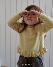 將圖片載入圖庫檢視器中，香蕉兒童柔軟高領T卹*預購