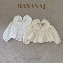 Load image into Gallery viewer, BANANA KIDS LACE COLLAR SHIRT** PREORDER