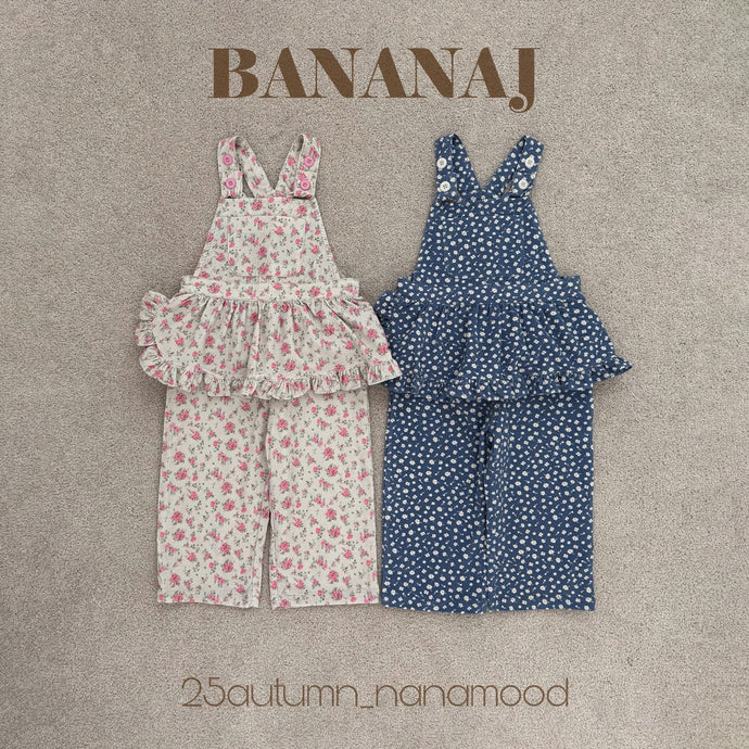 BANANA KIDS FLORAL OVERALL** PREORDER