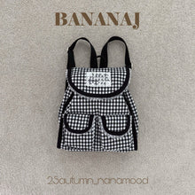 Load image into Gallery viewer, BANANA KIDS CHECK BACKPACK* PREORDER