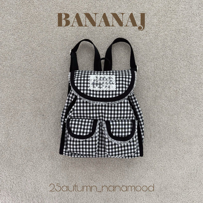 BANANA KIDS CHECK BACKPACK* PREORDER