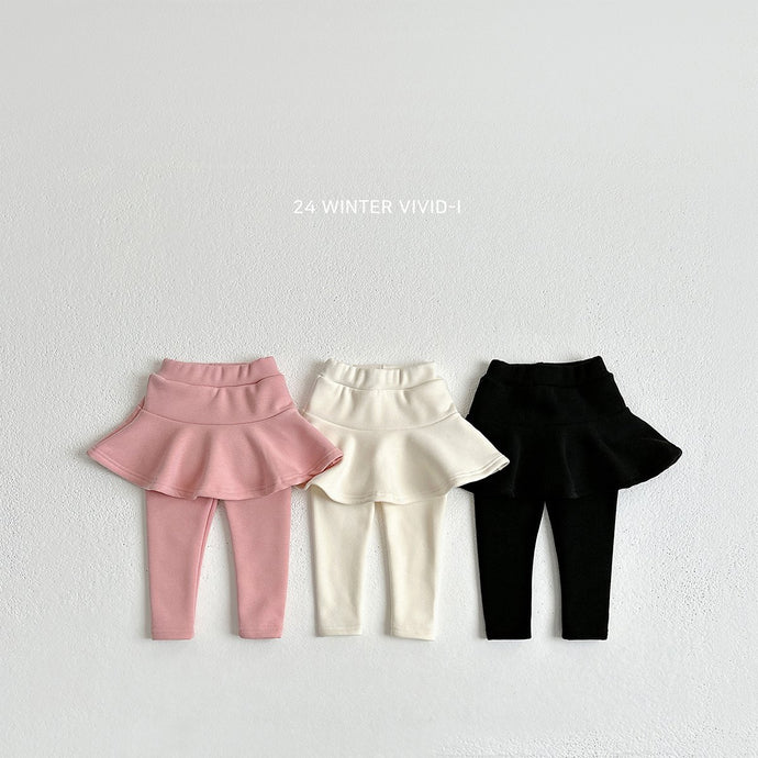 VIVID KIDS MINK FLEECE SKIRT LEGGINGS*PREORDER