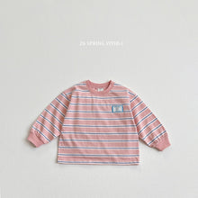 將圖片載入圖庫檢視器中，VIVID KIDS 動物標籤條紋T卹*預購