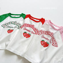 Load image into Gallery viewer, VIVID KIDS SUMMER STRAWBERRY TEE SHIRT*PREORDER