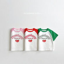 Load image into Gallery viewer, VIVID KIDS SUMMER STRAWBERRY TEE SHIRT*PREORDER