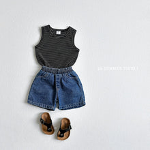 Load image into Gallery viewer, VIVID KIDS MARBLE DENIM SHORTS*PREORDER