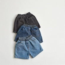 Load image into Gallery viewer, VIVID KIDS MARBLE DENIM SHORTS*PREORDER