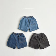 Load image into Gallery viewer, VIVID KIDS MARBLE DENIM SHORTS*PREORDER