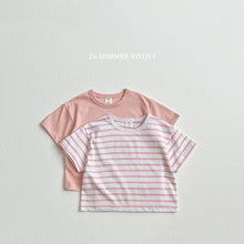 Load image into Gallery viewer, VIVID KIDS TWIN STRIPE TEE SHIRT ( SET OF TWO) *PREORDER
