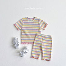 Load image into Gallery viewer, VIVID KIDS SUMMER STRIPE TIGHT SHIRT *PREORDER