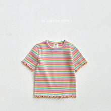 Load image into Gallery viewer, VIVID KIDS SUMMER STRIPE TIGHT SHIRT *PREORDER