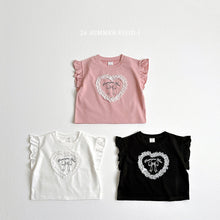 Load image into Gallery viewer, VIVID KIDS LACE HEART SHIRT*PREORDER