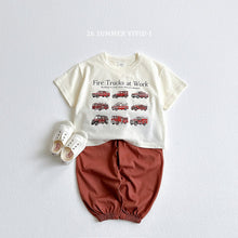 Load image into Gallery viewer, VIVID KIDS FIRE TRUCK TEE SHIRT*PREORDER