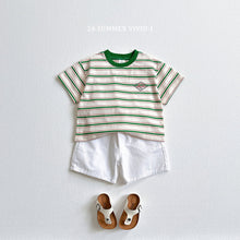 Load image into Gallery viewer, VIVID KIDS LOGO TEE STRIPE SHIRT*PREORDER