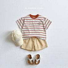 Load image into Gallery viewer, VIVID KIDS LOGO TEE STRIPE SHIRT*PREORDER
