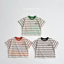 Load image into Gallery viewer, VIVID KIDS LOGO TEE STRIPE SHIRT*PREORDER