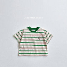 Load image into Gallery viewer, VIVID KIDS LOGO TEE STRIPE SHIRT*PREORDER