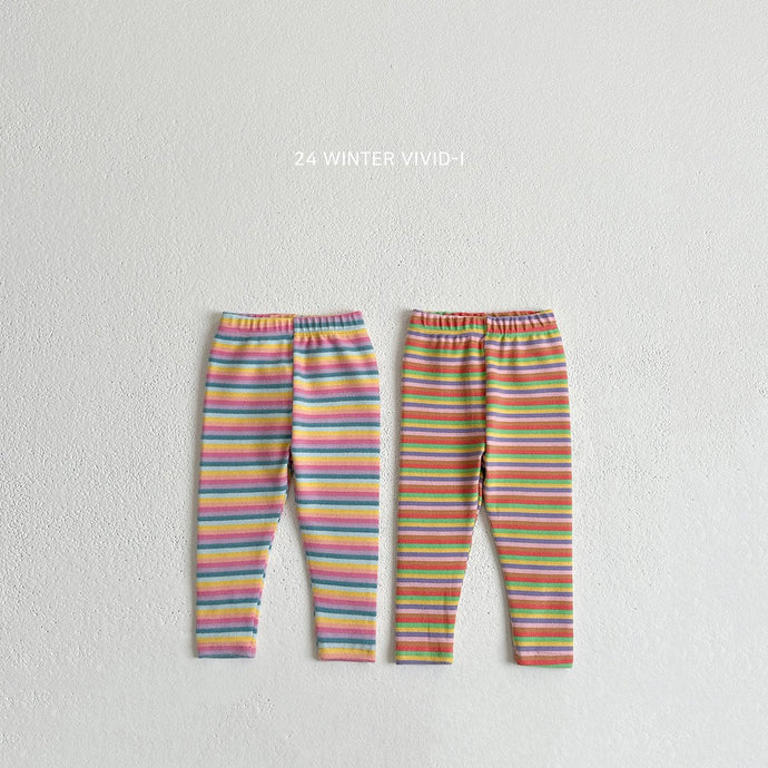 VIVID KIDS WINTER RAINBOW LEGGINGS*PREORDER