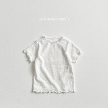 Load image into Gallery viewer, VIVID KIDS NECK FRILL TEE*PREORDER