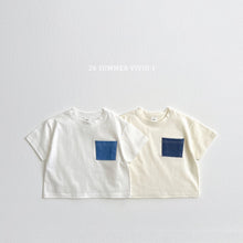 Load image into Gallery viewer, VIVID KIDS POCKET DENIM SHORT SLEEVES*PREORDER