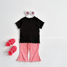 Load image into Gallery viewer, VIVID KIDS SUMMER PATTERN FLARED CROPPED PANTS*PREORDER