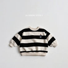 Load image into Gallery viewer, VIVID KIDS BIG STRIPE BEAR SWEAT TOP*PREORDER