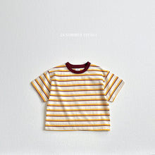 Load image into Gallery viewer, VIVID KIDS HEART SMILE STRIPE TEE*PREORDER