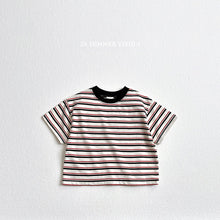 Load image into Gallery viewer, VIVID KIDS HEART SMILE STRIPE TEE*PREORDER