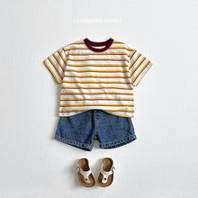 Load image into Gallery viewer, VIVID KIDS HEART SMILE STRIPE TEE*PREORDER