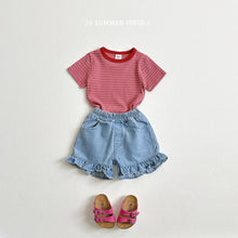 Load image into Gallery viewer, VIVID KIDS DENIM FRILL SHORTS*PREORDER