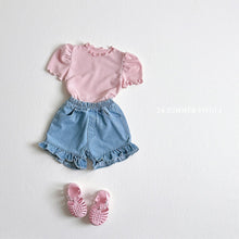 Load image into Gallery viewer, VIVID KIDS DENIM FRILL SHORTS*PREORDER