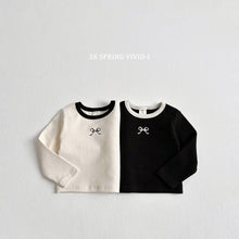 將圖片載入圖庫檢視器中，VIVID KIDS 迷你緞帶撞色T卹*預購