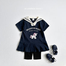 Load image into Gallery viewer, VIVID KIDS COLLAR SAILOR DRESS *PREORDER
