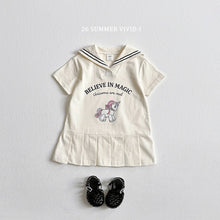 Load image into Gallery viewer, VIVID KIDS COLLAR SAILOR DRESS *PREORDER