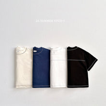 Load image into Gallery viewer, VIVID KIDS STITCH PANEL SHORT SLEEVES SHIRTS*PREORDER