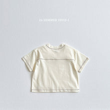 Load image into Gallery viewer, VIVID KIDS STITCH PANEL SHORT SLEEVES SHIRTS*PREORDER