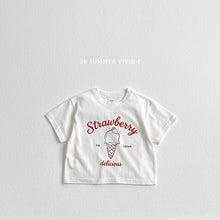 Load image into Gallery viewer, VIVID KIDS STRAWBERRY RAW TEE*PREORDER