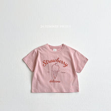 Load image into Gallery viewer, VIVID KIDS STRAWBERRY RAW TEE*PREORDER