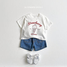 Load image into Gallery viewer, VIVID KIDS STRAWBERRY RAW TEE*PREORDER