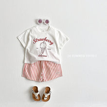 Load image into Gallery viewer, VIVID KIDS STRAWBERRY RAW TEE*PREORDER