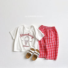 Load image into Gallery viewer, VIVID KIDS STRAWBERRY RAW TEE*PREORDER