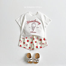 Load image into Gallery viewer, VIVID KIDS STRAWBERRY RAW TEE*PREORDER