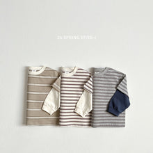 Load image into Gallery viewer, VIVID KIDS COMBO STRIPE TEE*PREORDER