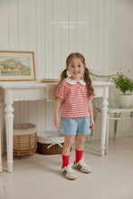 Load image into Gallery viewer, MEL KIDS SUMMER SOUL STRIPE COLLAR TEE**PREORDER
